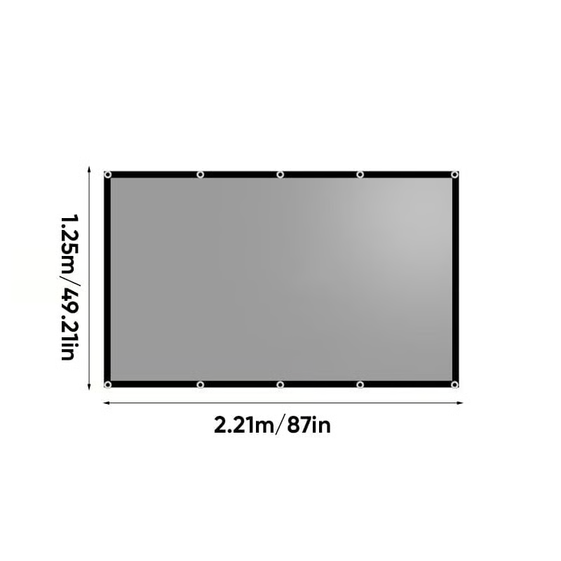 Metallic Anti-Light Projector Screen
