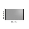 Metallic Anti-Light Projector Screen