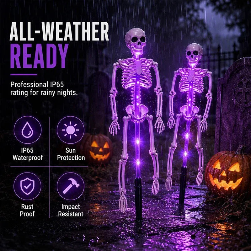 ?? LIMITED TIME 50% OFF ?? Halloween Skeleton Solar Lights ? Create A Spooky Glow For Your Yard Tonight