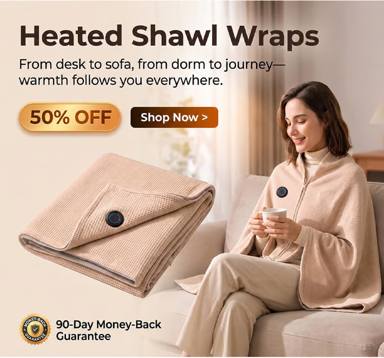 Heated Shawl Wraps