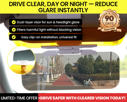 Day and Night Anti-Glare Car Windshield Visor