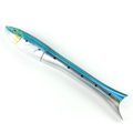 Fish-shaped portable fishing rod set