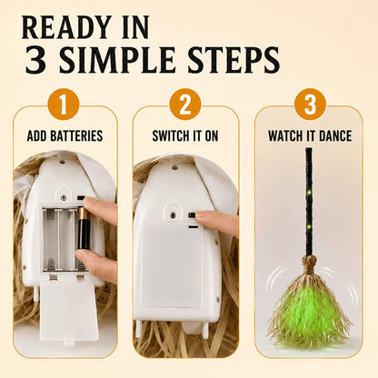 ??Last Day 50% OFF?? Halloween Magic Moving Witch Broom