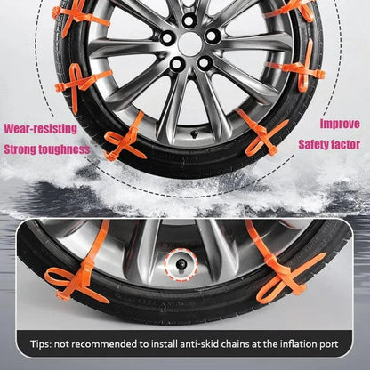 🔥2026 Winter Hot Sale🔥Universal Reusable Anti-skid PE Tire Chains