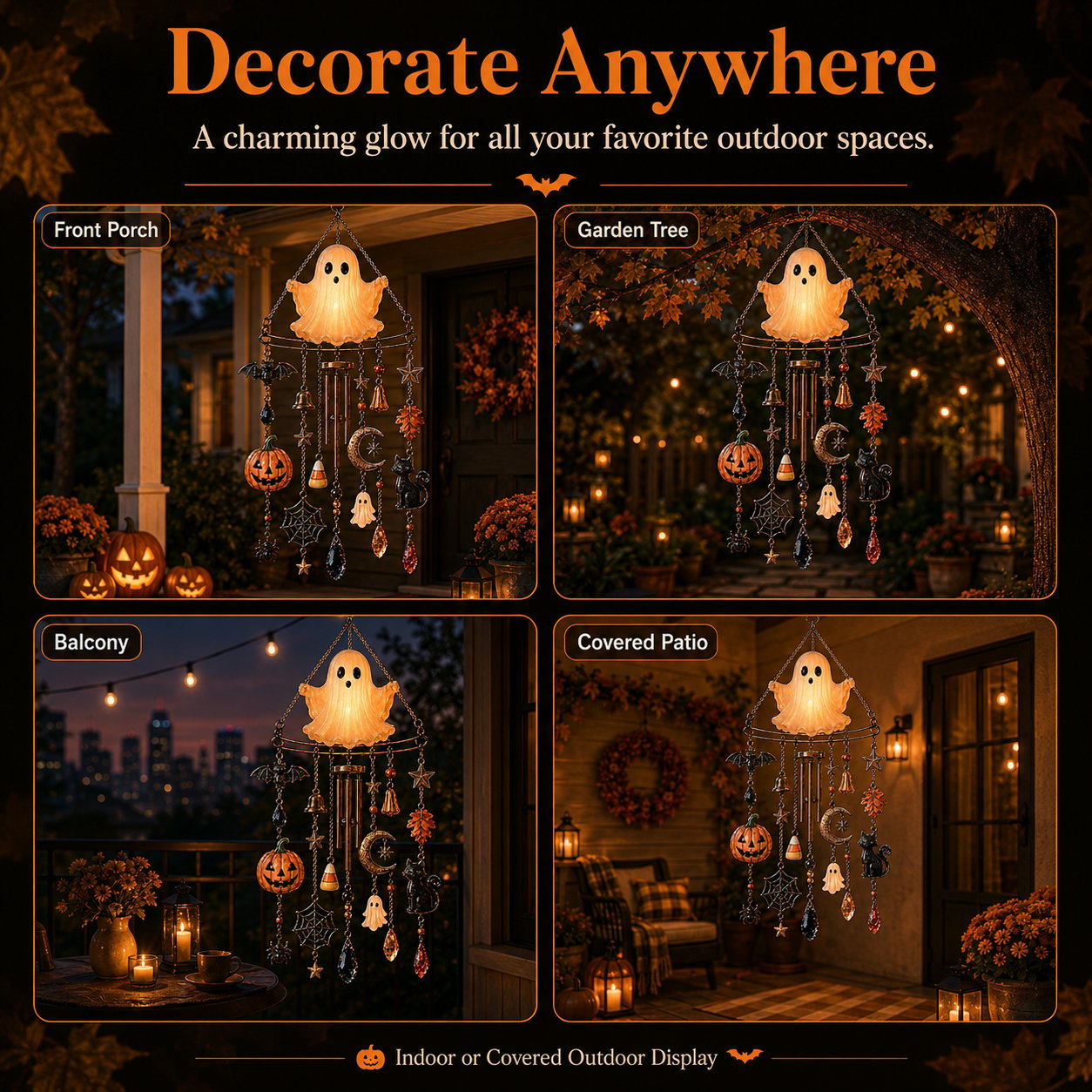 ??LAST DAY 50% OFF - ?? Haunted Glow Ghost Wind Chime