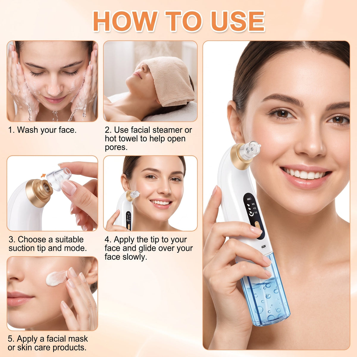 🔥60% OFF🔥Electric facial cleanser · Lifting and firming · Deep pore cleansing