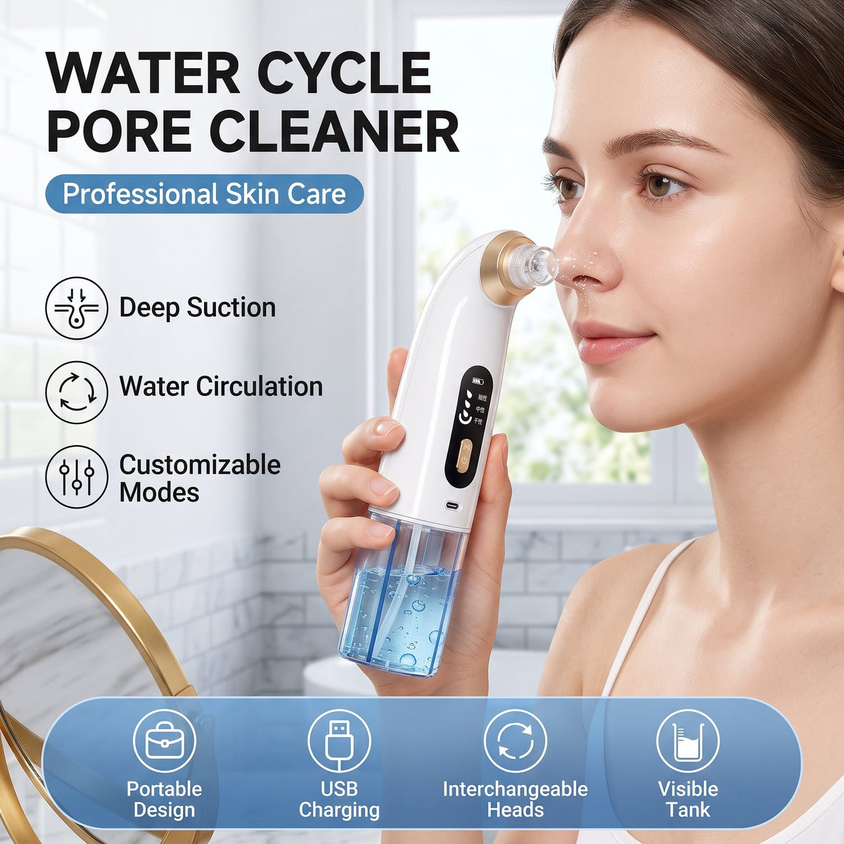 🔥60% OFF🔥Electric facial cleanser · Lifting and firming · Deep pore cleansing
