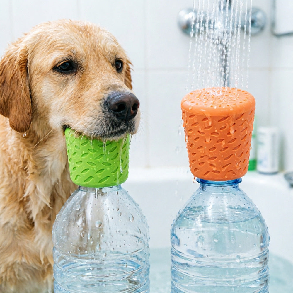 Portable silicone pet shower head