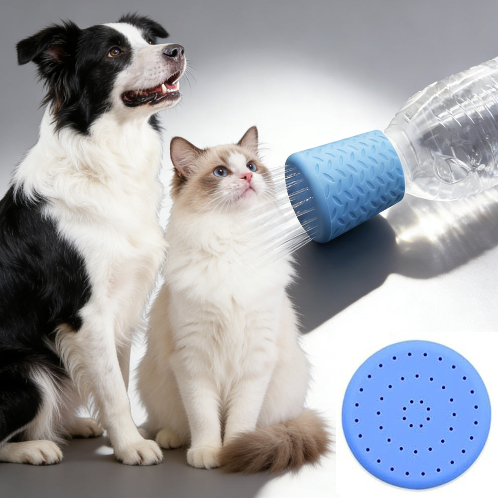 Portable silicone pet shower head