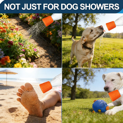 Portable silicone pet shower head