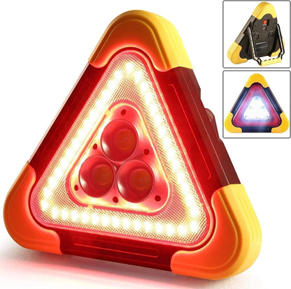 🚗Huge Sale - 50% Off 🆘3-in-1 Solar Emergency Roadside Warning Triangle✨