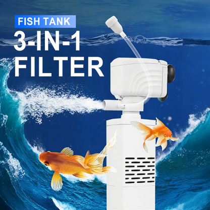 🔥Limited-time offer-Fish Tank 3-in-1 Filter - Filtration, Oxygenation & Water Pumping