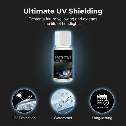 🏆LAST DAY SALE!!🚗 🔆Professional Car Headlight Restoration Kit🫧 – Removes yellowing & scratches, restores clarity & UV protection – easy DIY solution ✨