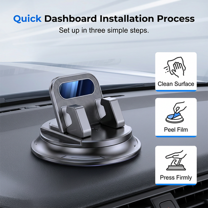 🚗 Buy 1 Get 1 Free!📱 Rotating Dashboard Car Phone Holder – 360° Adjustable & Anti-Slip – Hands-Free Phone Mount 🛡️