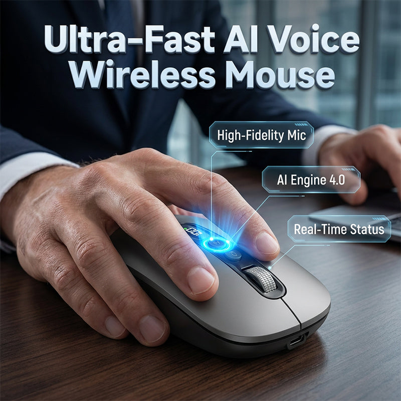 ⏳Limited-time 64% Off⏰AI Smart Voice Wireless Mouse🖱️💬