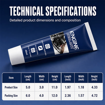 🔥Buy 3 Get 2 Free⚙️High Temperature Engine Sealant | Permanent Leak Repair, Simple DIY for Cars & Trucks