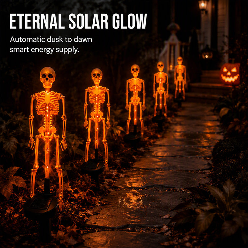 🎃 Halloween Solar Skeleton Light – 💀A Spooky Glow Without the Wires