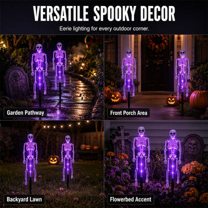 🎃 Halloween Solar Skeleton Light – 💀A Spooky Glow Without the Wires