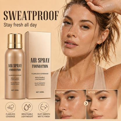 BUY 1 FREE 1💦Waterproof Flawless Air Spray Foundation｜Long‑Lasting Airbrush Makeup, Sweat‑Proof Buildable Coverage ✨