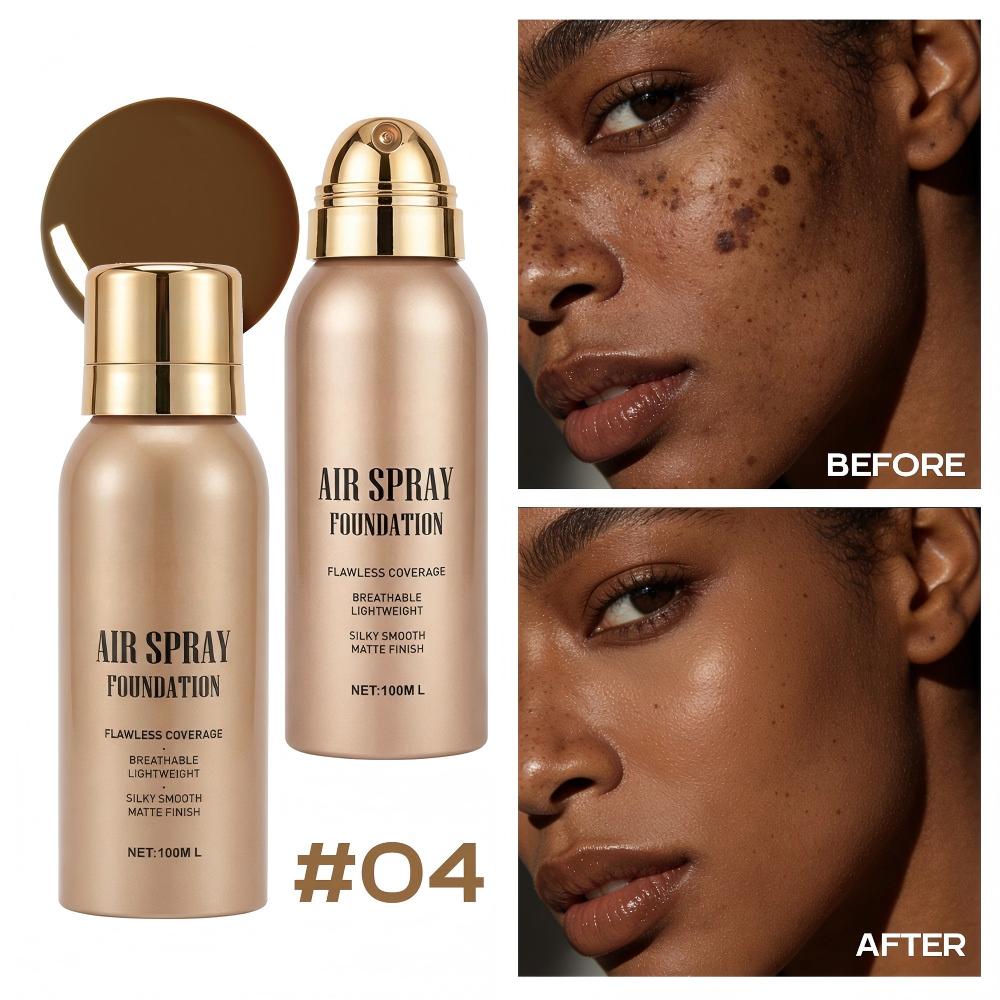 BUY 1 FREE 1💦Waterproof Flawless Air Spray Foundation｜Long‑Lasting Airbrush Makeup, Sweat‑Proof Buildable Coverage ✨