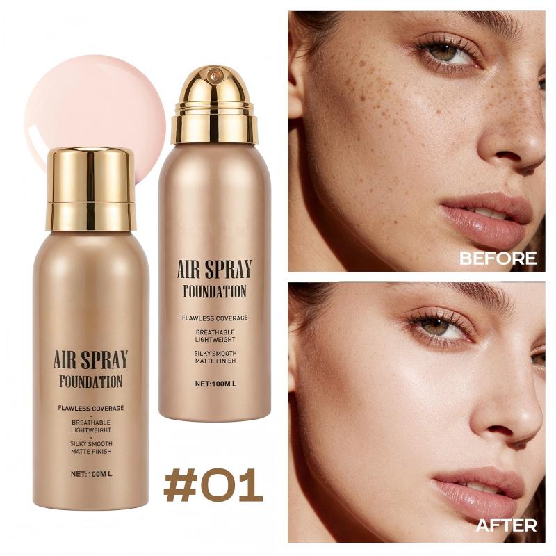 BUY 1 FREE 1💦Waterproof Flawless Air Spray Foundation｜Long‑Lasting Airbrush Makeup, Sweat‑Proof Buildable Coverage ✨