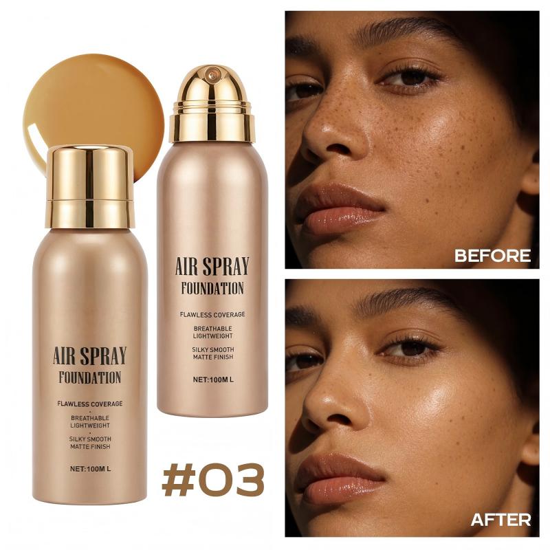 BUY 1 FREE 1💦Waterproof Flawless Air Spray Foundation｜Long‑Lasting Airbrush Makeup, Sweat‑Proof Buildable Coverage ✨