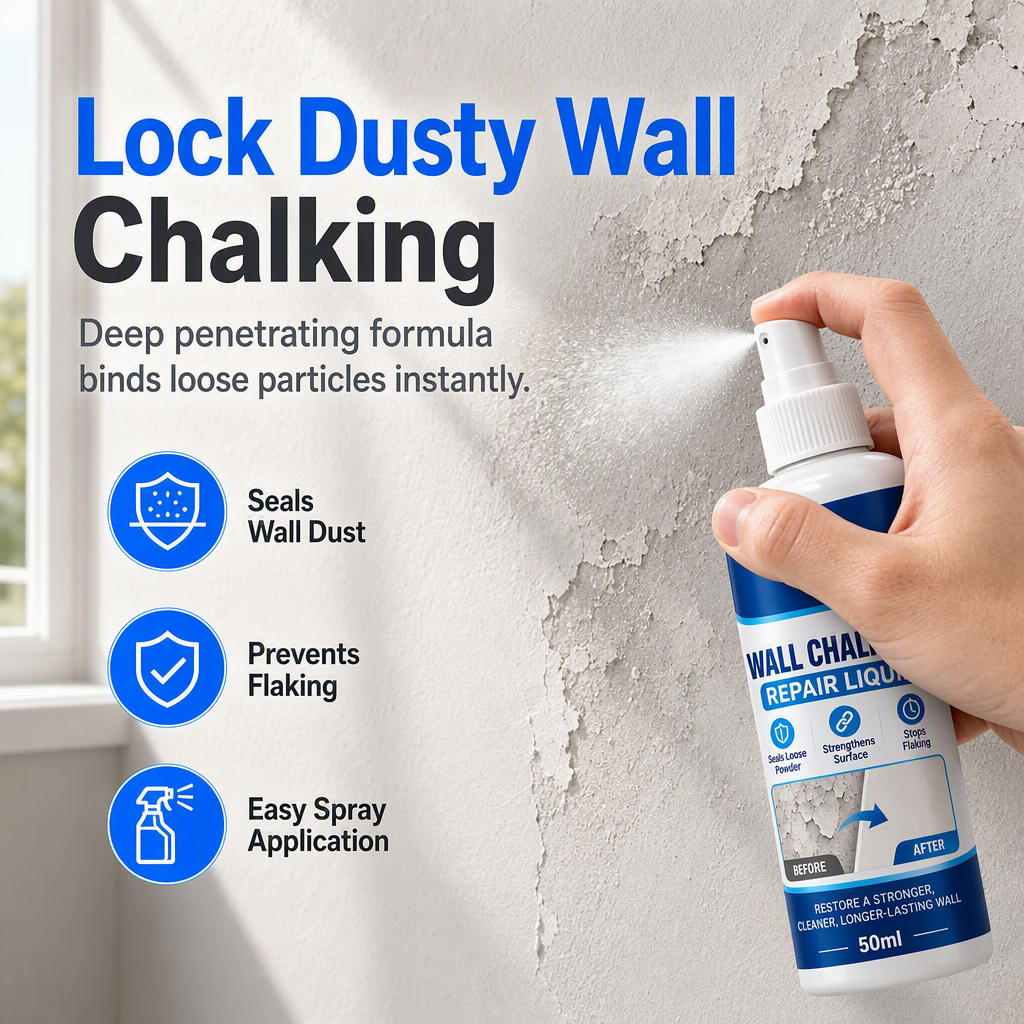 🥳 BUY 1 FREE 1 🥳💞 Over 10,000 sold! Wall Repair Solution—prevents chalking, provides deep adhesion, and is waterproof. Makes your walls stronger—hurry and grab yours now! ✅