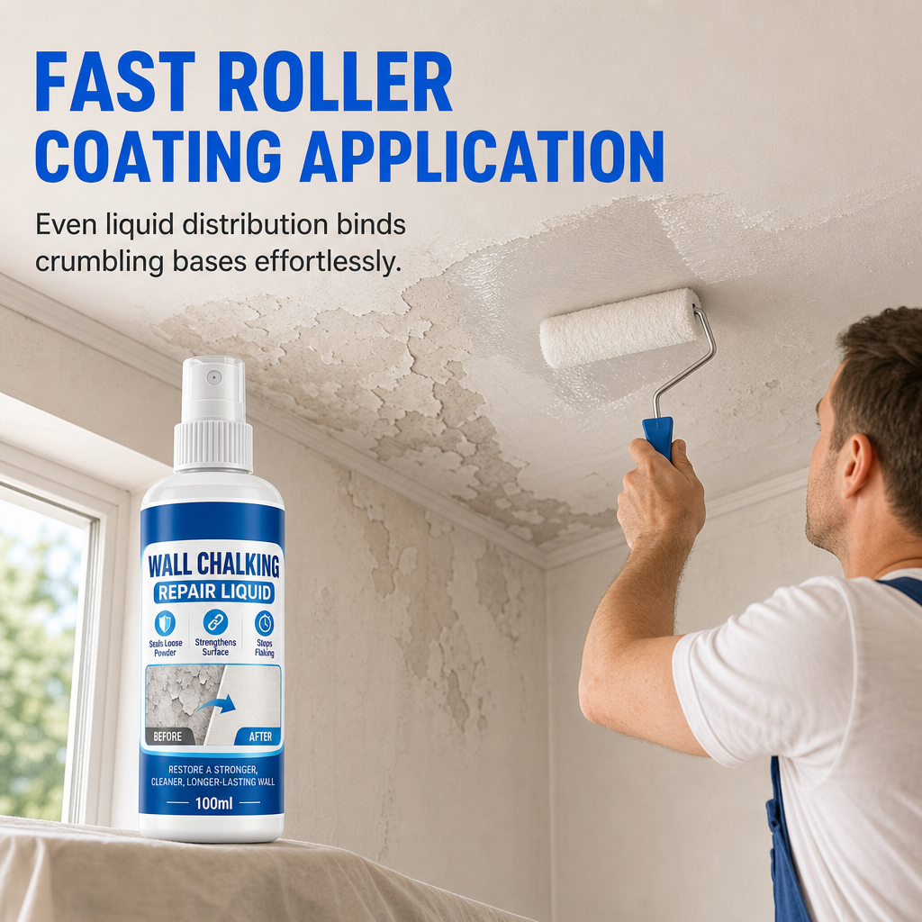 🥳 BUY 1 FREE 1 🥳💞 Over 10,000 sold! Wall Repair Solution—prevents chalking, provides deep adhesion, and is waterproof. Makes your walls stronger—hurry and grab yours now! ✅
