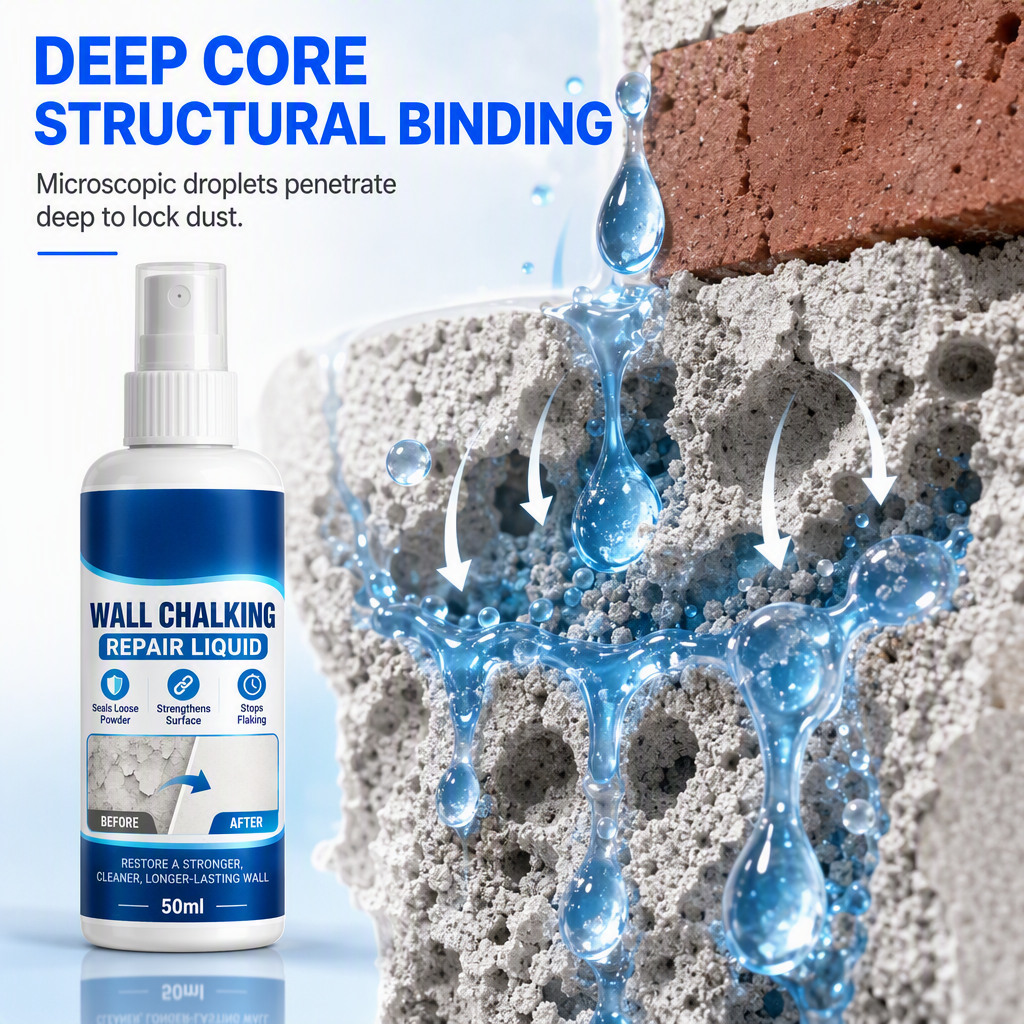 🥳 BUY 1 FREE 1 🥳💞 Over 10,000 sold! Wall Repair Solution—prevents chalking, provides deep adhesion, and is waterproof. Makes your walls stronger—hurry and grab yours now! ✅