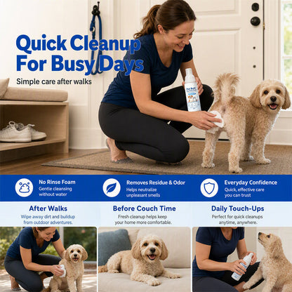 🔥Limited Time Buy 1 Get 1 Free🔥No-Rinse Pet Butt Dry Clean Foam for Dogs & Cats