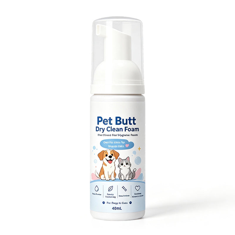 🔥Limited Time Buy 1 Get 1 Free🔥No-Rinse Pet Butt Dry Clean Foam for Dogs & Cats