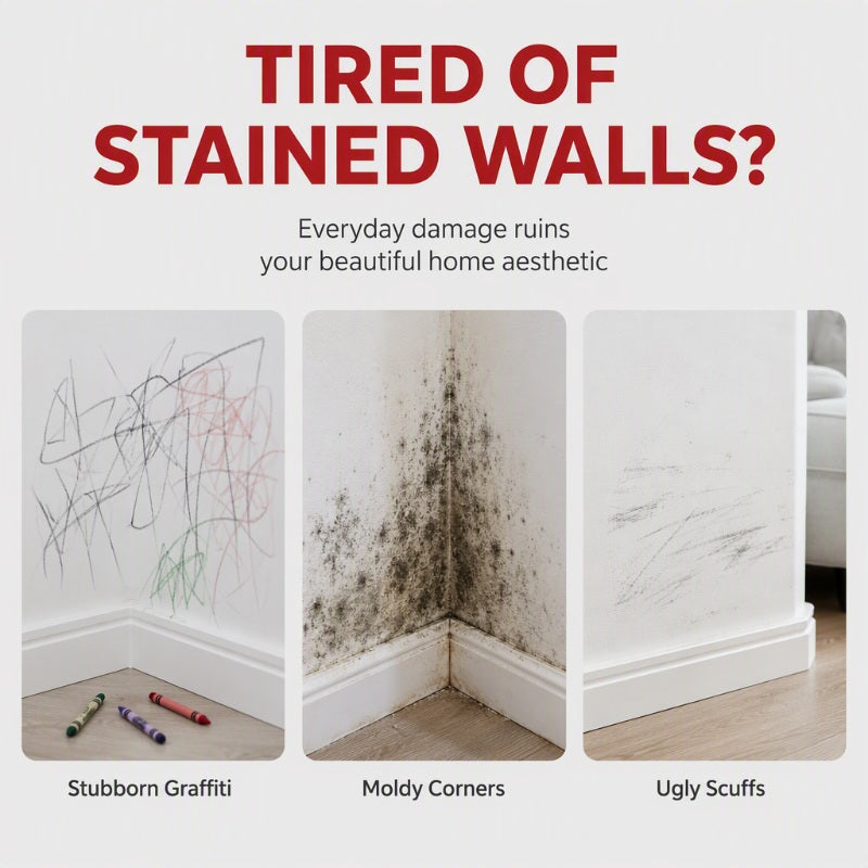🔥LAST DAY BUY 1 GET 3 – Waterproof Wall Repair Paste with Integrated Small Roller Brush