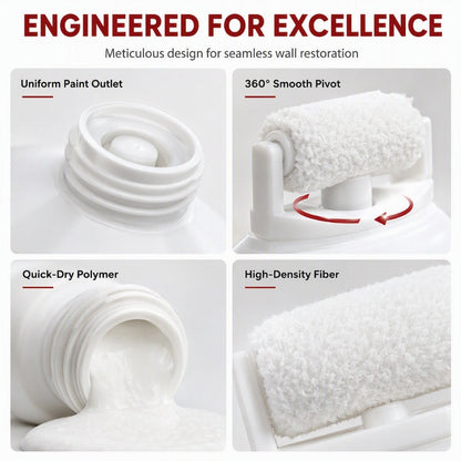 🔥LAST DAY BUY 1 GET 3 – Waterproof Wall Repair Paste with Integrated Small Roller Brush