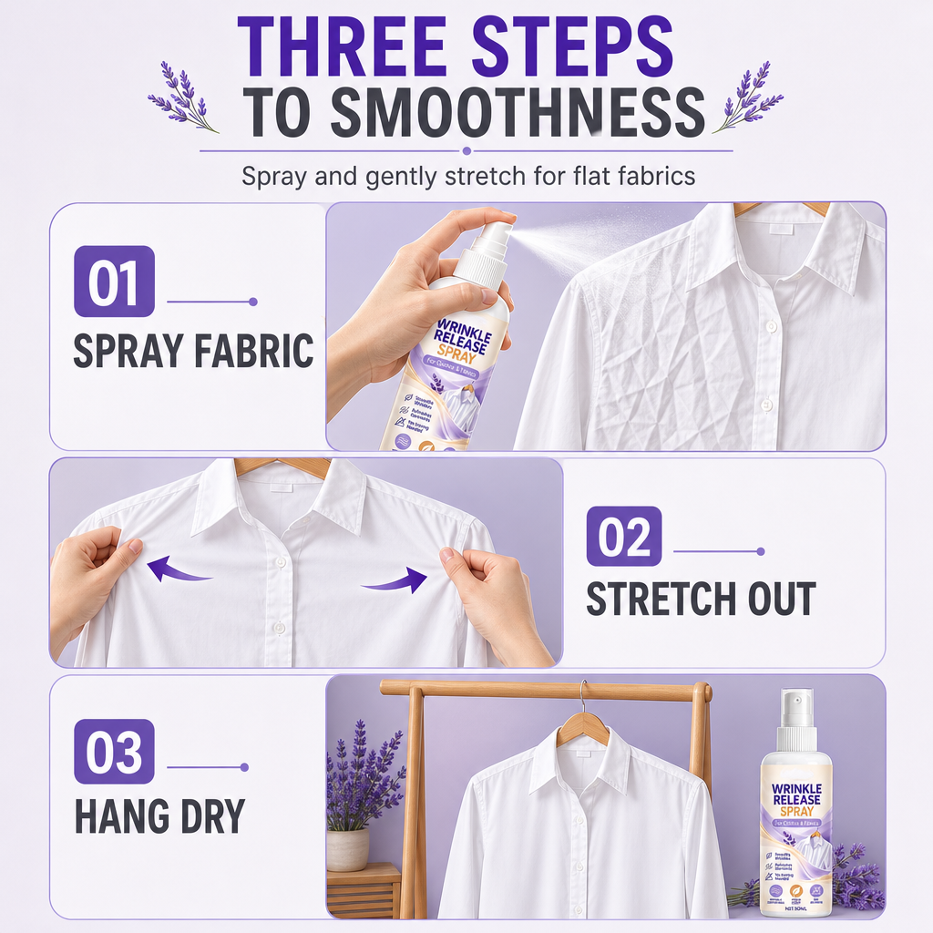 🔥Buy one  get one free 🔥No Ironing Clothing Remover Spray