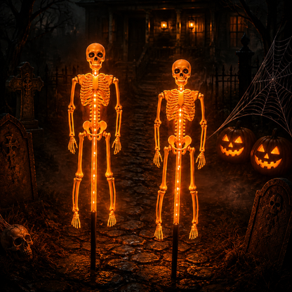 ?? LIMITED TIME 50% OFF ?? Halloween Skeleton Solar Lights ? Create A Spooky Glow For Your Yard Tonight