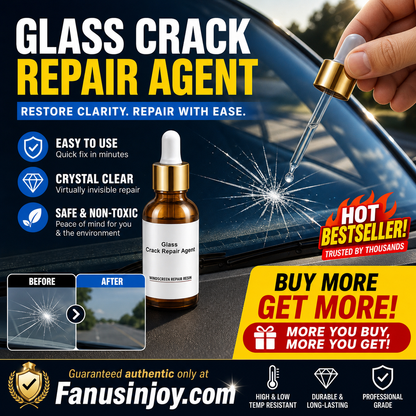 ⚡️BUY 1 FREE 1⚡️One drop fixes all glass cracks！🚗Glass Crack Repair Agent