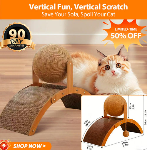 Cat Scratching Ball on Stand