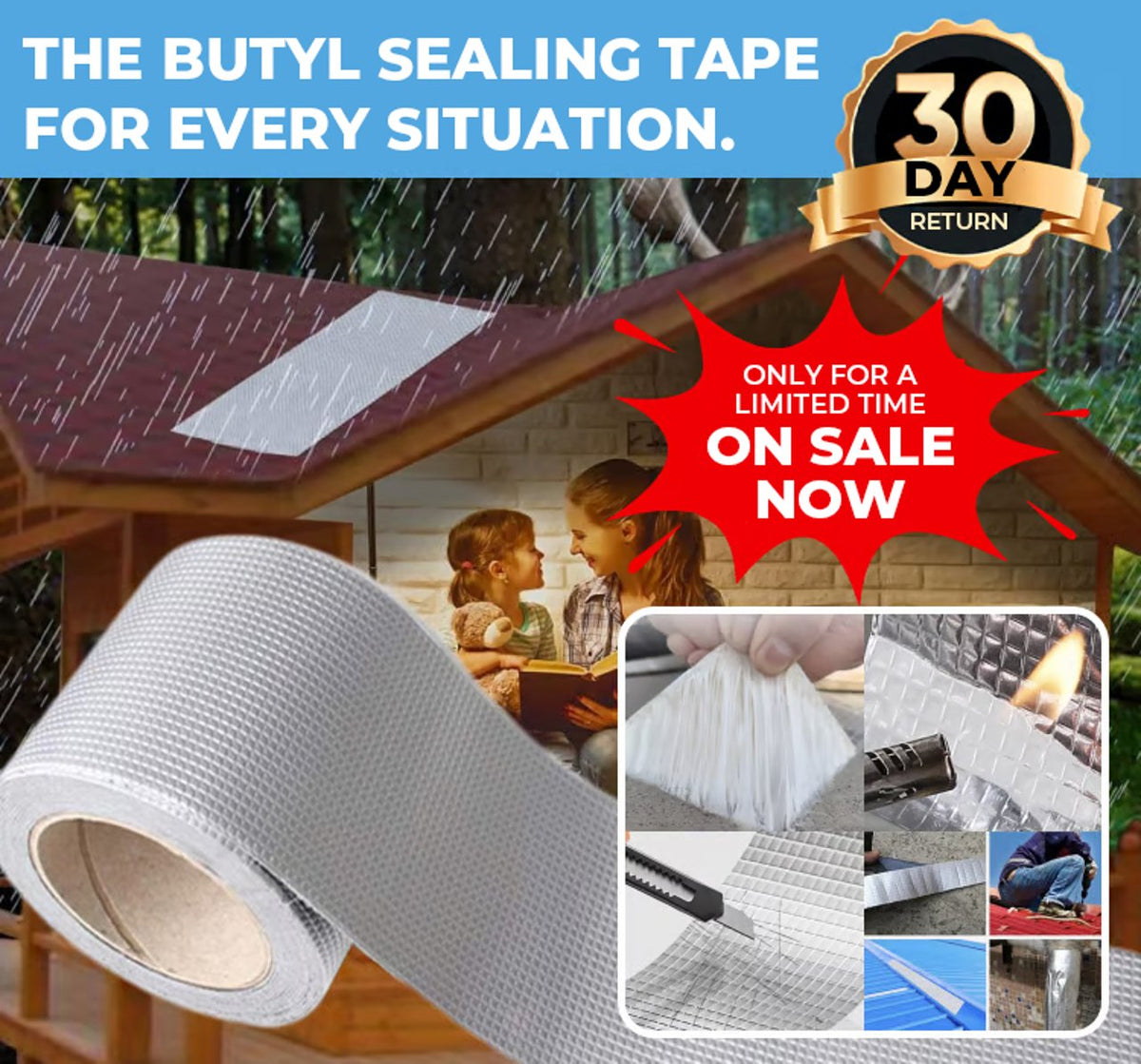 Super Waterproof Butyl Rubber Tape