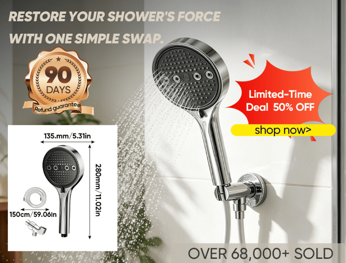 High-Pressure Handheld Shower Spray Set