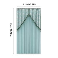 Floral Embroidery Door Curtain