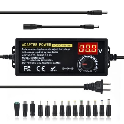 Adjustable Universal Power Supply Adapter Tips