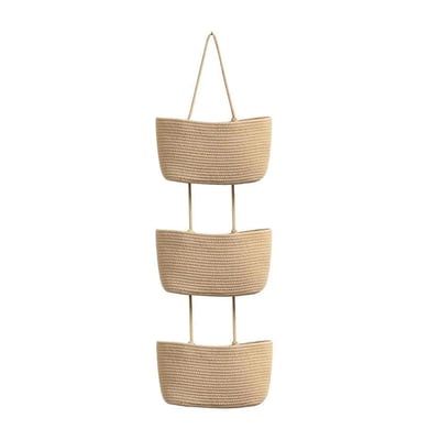 Decorative 3-Tier Hanging Organizer Bag